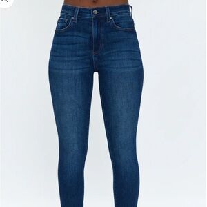 Pistola Dark Blue Denim Jeans with Cream Pocket Lining